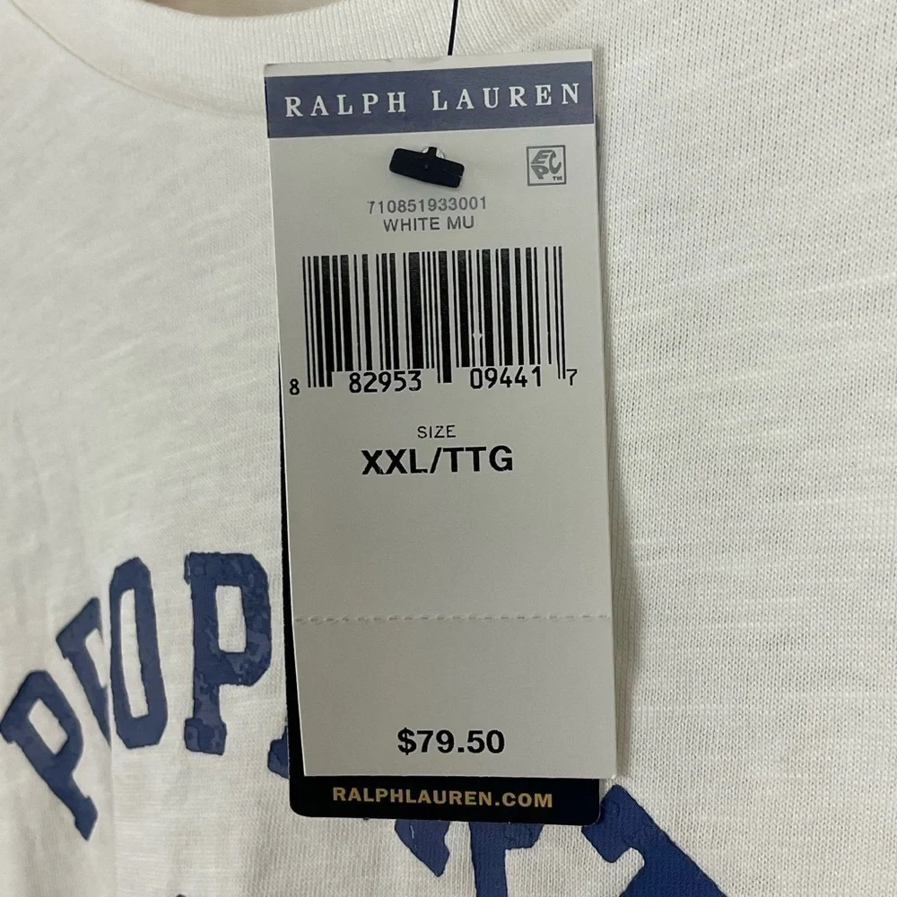 Polo By Ralph Lauren Raglan Athletic Club Baseball 3/4 Sleeve Top Size XXL